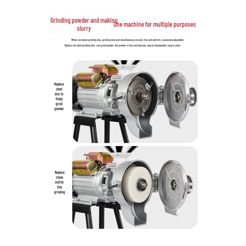 EU Standard Wet & Dry Grinder: Commercial Soy Milk & Household Cereal Mill