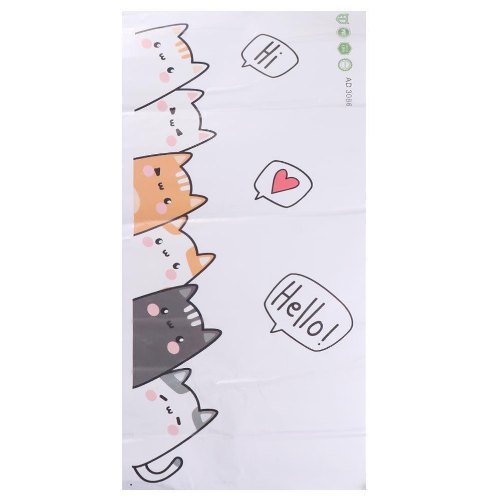 Cute Cat Wall Stickers Self Adhesive Door Sticker Creative Wallpapers  Children's Room