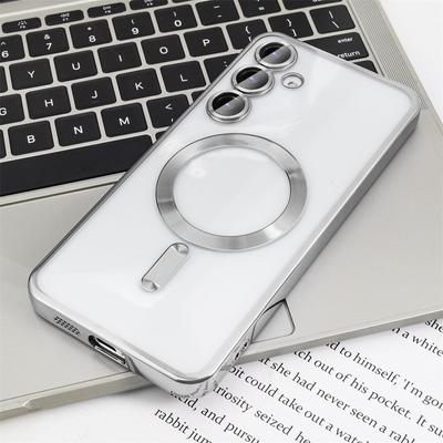 Überzug Klare Drahtlose Abdeckung Für Samsung Galaxy S24 S23 S22 S21 S20 FE Ultra Plus Fall Note 20 Ultra MagSafe Schwach Magnetische