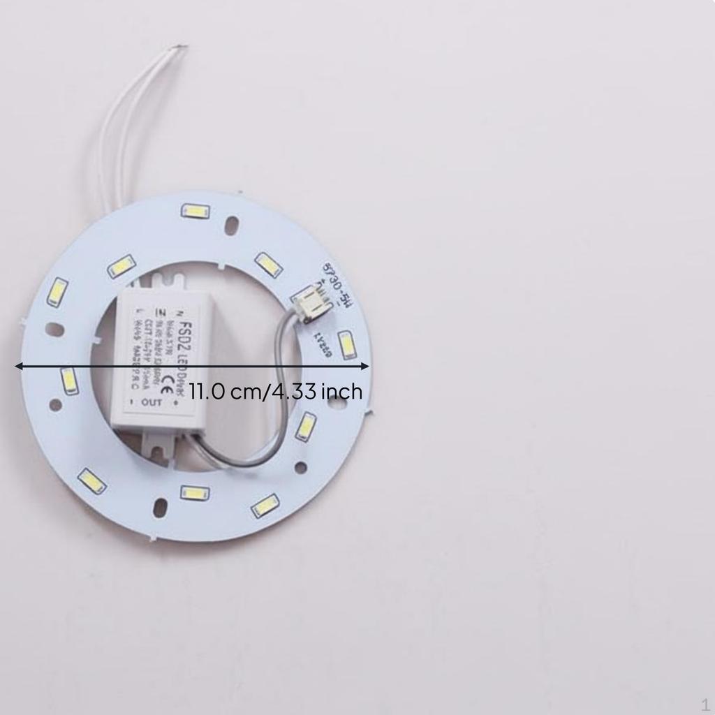 lightemitting diode Ceiling Light Retrofit, Round Panel, Energy Saving, Dimmable, 5730 SMD White 5W