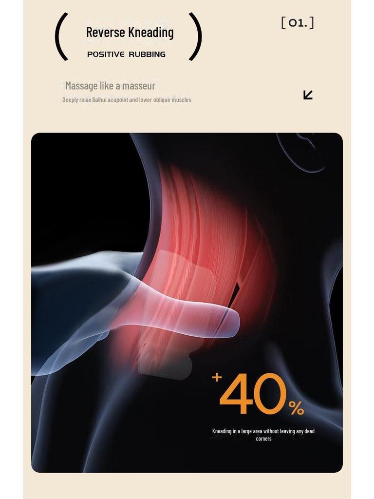 Electric Muscle Kneading Massager: Trapezius, Shoulder, Neck & Back Hot Compress