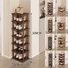 2-9Layer Small Household Shoe Storage Bamboo Simple Shoe Rack Shoe Rack Household Doorstep Storage Rack Tool Corner Organizer
