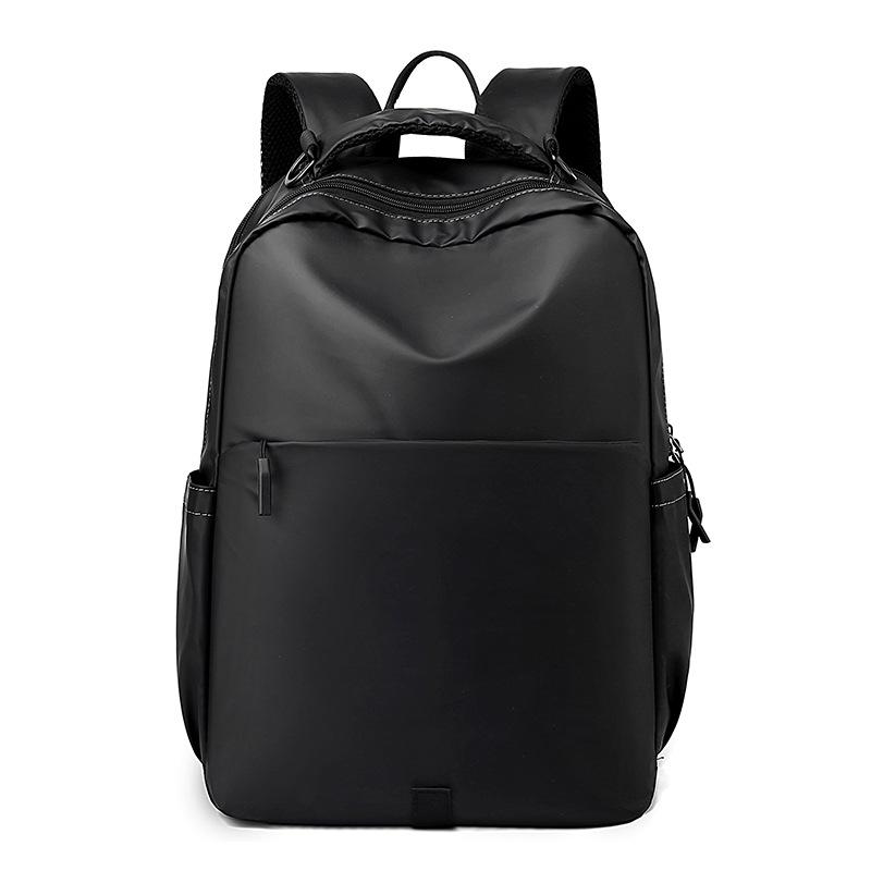 

Simple Business Casual Backpack Junior and Senior High School Students Travel Computer Bag Urban Commuter Men s Backpack чёрный