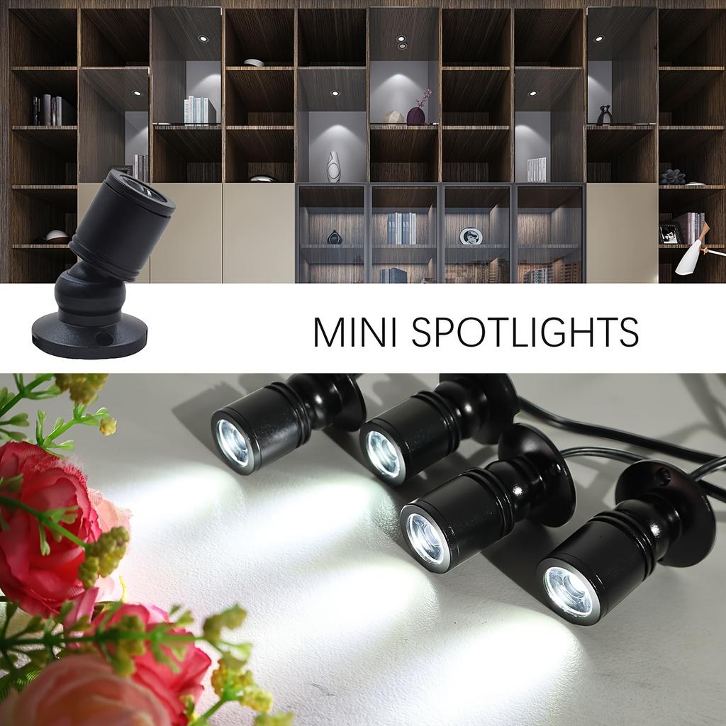 Surface Mounted Mini USB DC 5V 1W LED Spot Light Rotatable Ceiling Lamp Jewelry Showcase Counter Closet Cabinet Shelf Spotlight