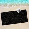 Black Matte Big Microfiber Beach Towels Quick Dry Towel Sand Beach Towels Pool Towel for Travel Swim Pool Yoga