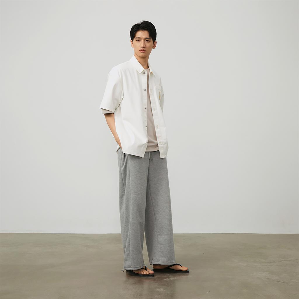 New MLB Base Logo Shirts Unisex Cream 3ADRH0143-50CRS