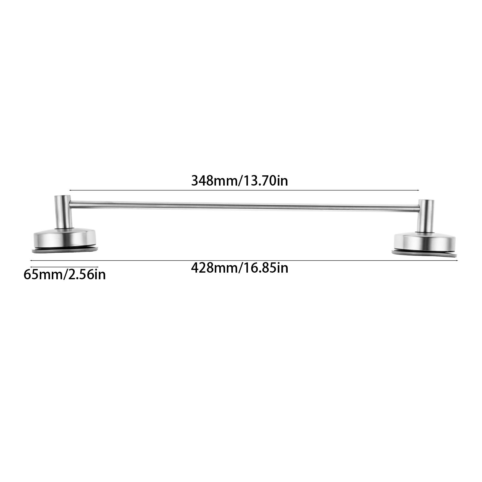 

Держатель для полотенец на присоске для ванной комнаты 428/550 мм, ручная присоска из нержавеющей стали, настенная вешалка для полотенец для кухни и душа