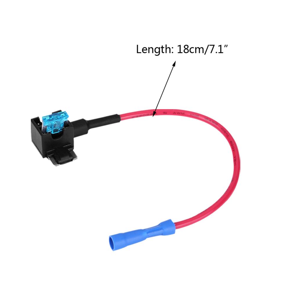 10Pcs Auto Car Add Circuit Fuse Tap Adapter 15A Micro Mini Blade Fuse Holder