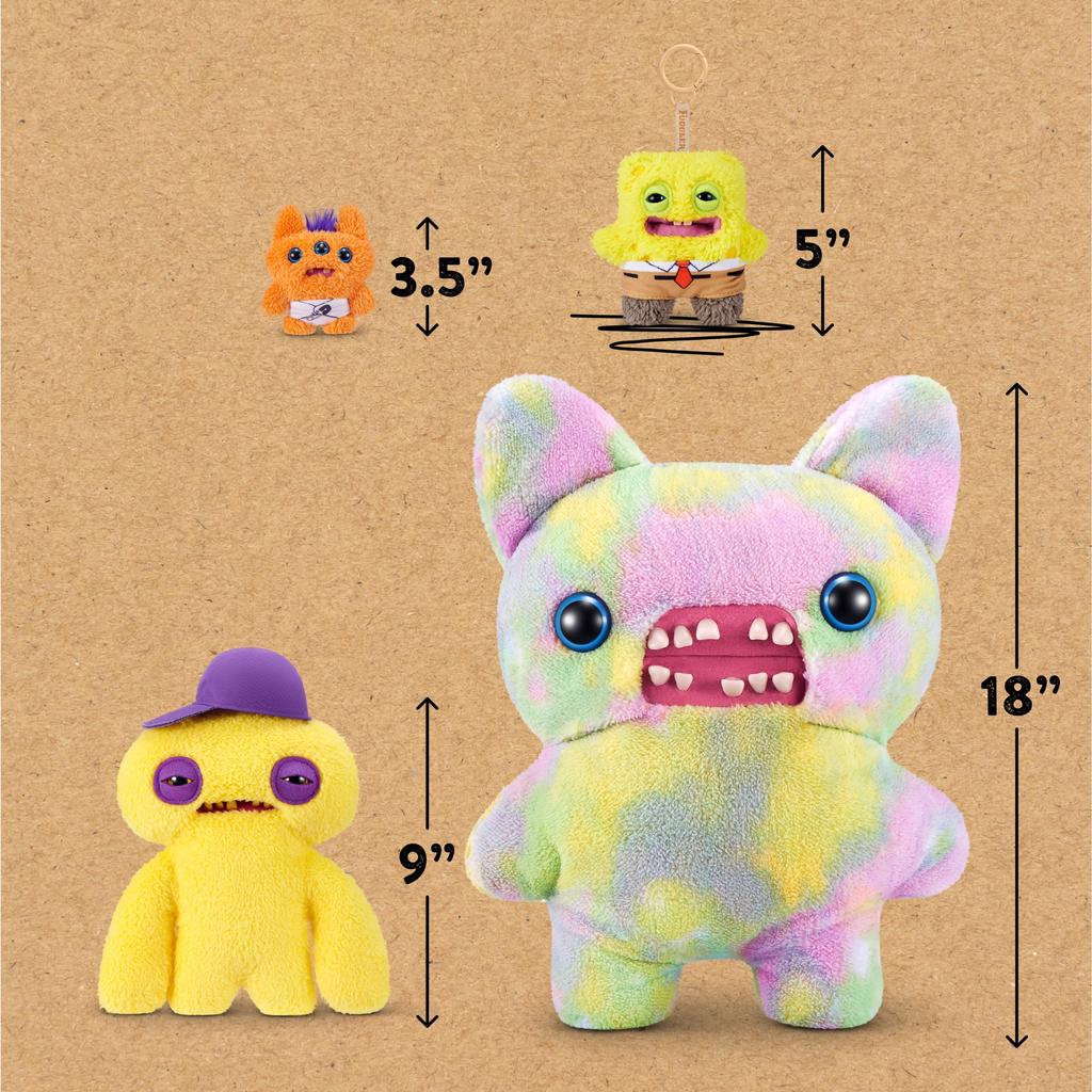Fuggler Keychain Series 5 Funny Fugg Ugly Monster Plush Toys Cartoon Backpack Pendant Dolls Stuffed Peluche Gifts 10-11CM
