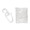 100Pcs Plastic Curtain Track Hook S Shaped Ceiling Curtain Shower Curtain Decoration Hook Track Drapery Hook