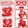 Napkin Box Valentine Day Tissue Box Love Wood Knot Wooden Ornament Love Wood Tissue Box Red Heart of Baryada Valentine