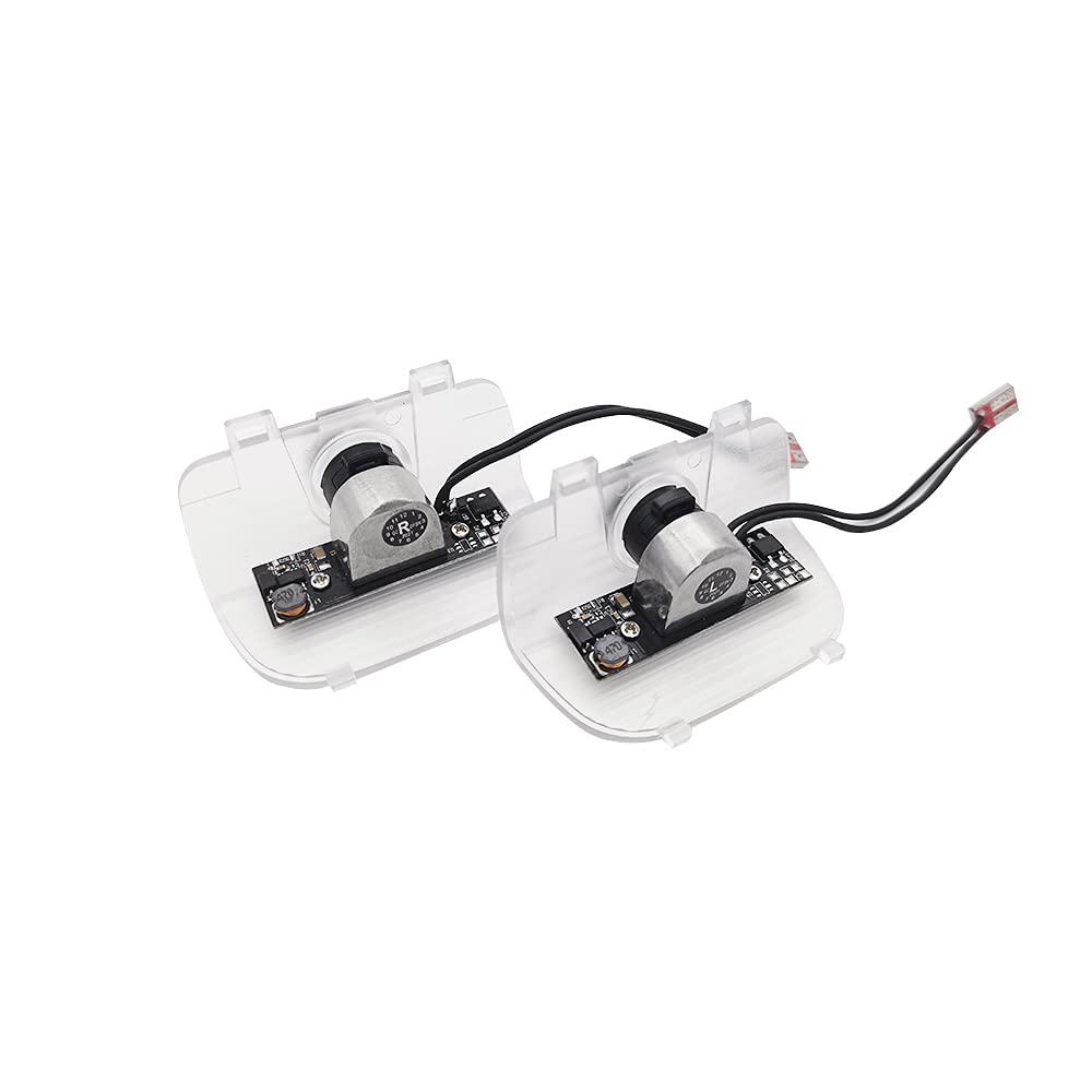 Car courtesy LED courtesy lamp, courtesy light with logo projection and ghost effect, for Honda Odyssey, 2-pack (Odyssey03)