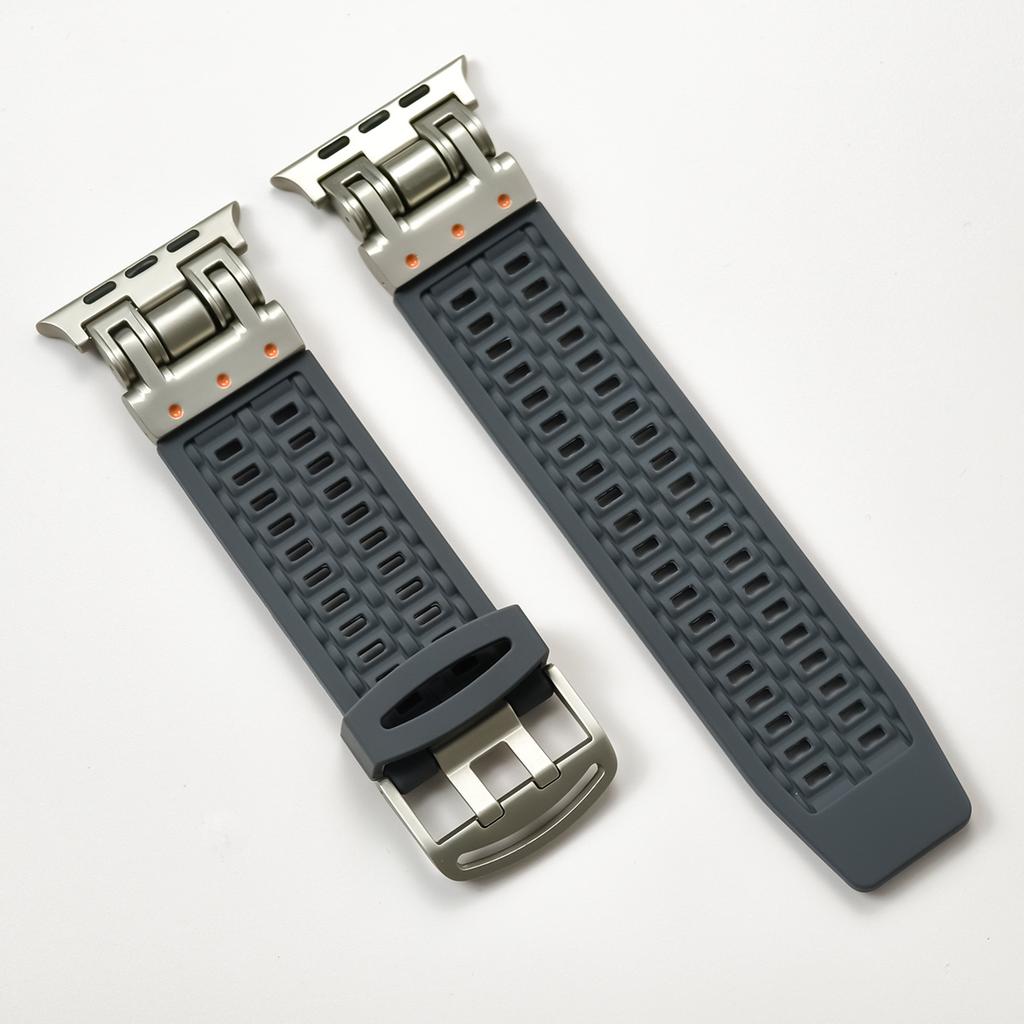 Silicone Band for Apple Watch Strap Ultra 2 49mm 46 44 42mm Soft Sports Correas for Apple IWatch Series 10 9 8 7 6 5 4 Bracelet