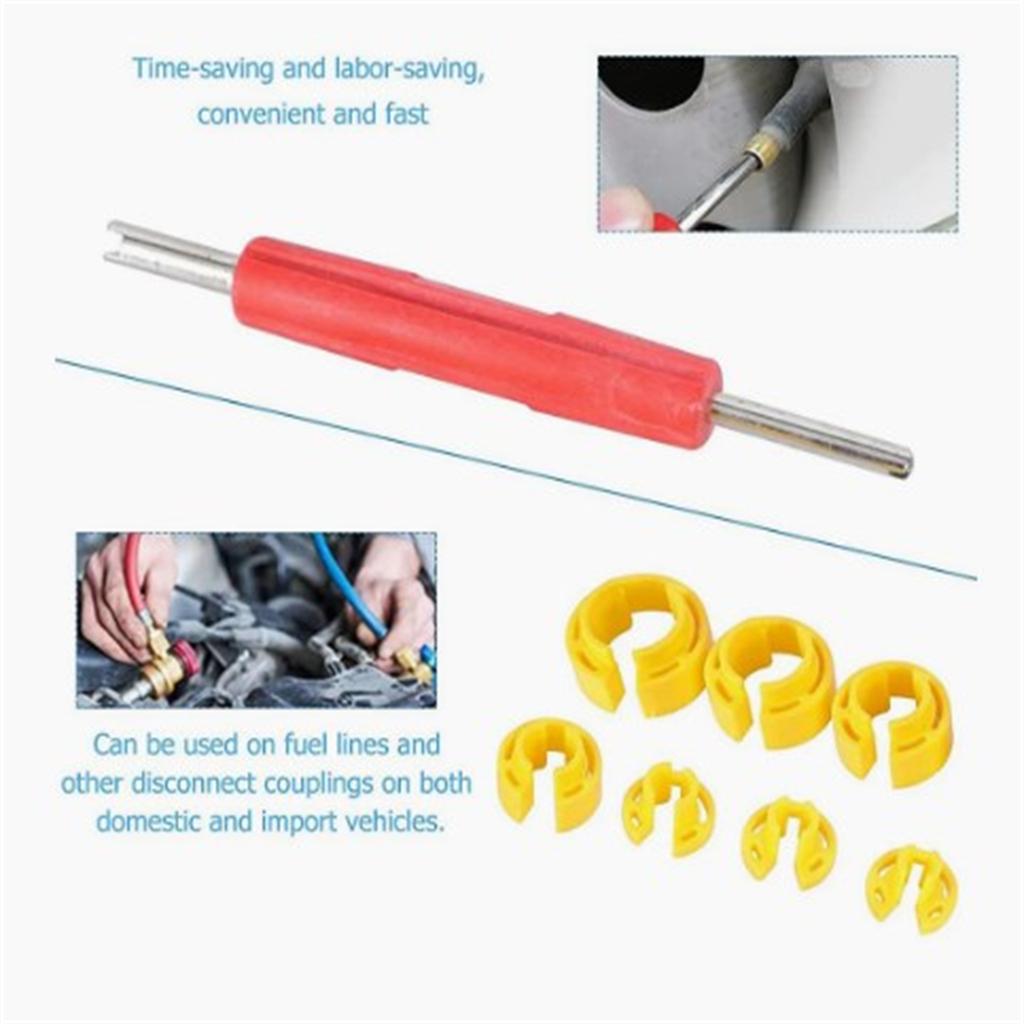 16 Pcs Auto Air Conditioner Cooling Pipe Remover Air Conditioning Repair Kit Fuel Line Disconnect Tool Air Conditioning Hose Puller Repairing Removal