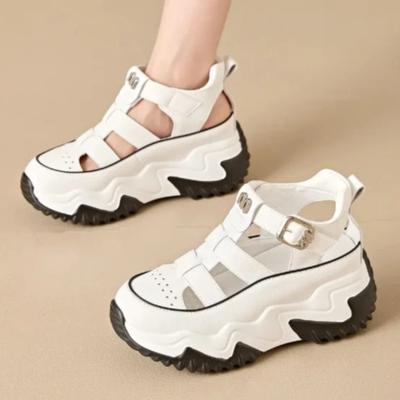 Modische Schuhe für Damen 2025 Sommer Neue Modische Leichte Hohle Plateau-Sneaker Lässige Mesh Damen-Sneaker Zapatillas De Deporte