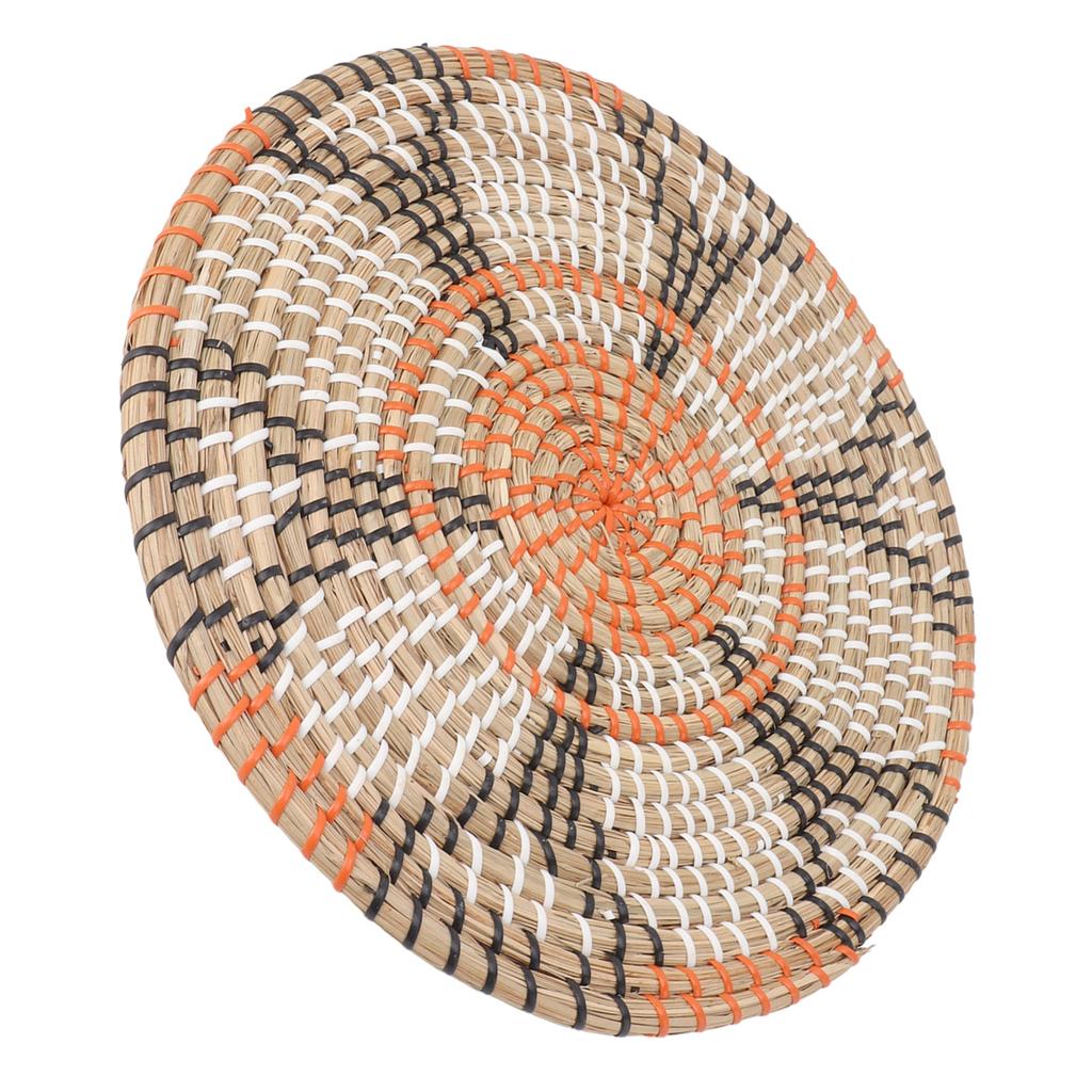 Grass Woven Placemats Nordic Innovative Round Placemats for Dining Table Home Decor Wall Decor