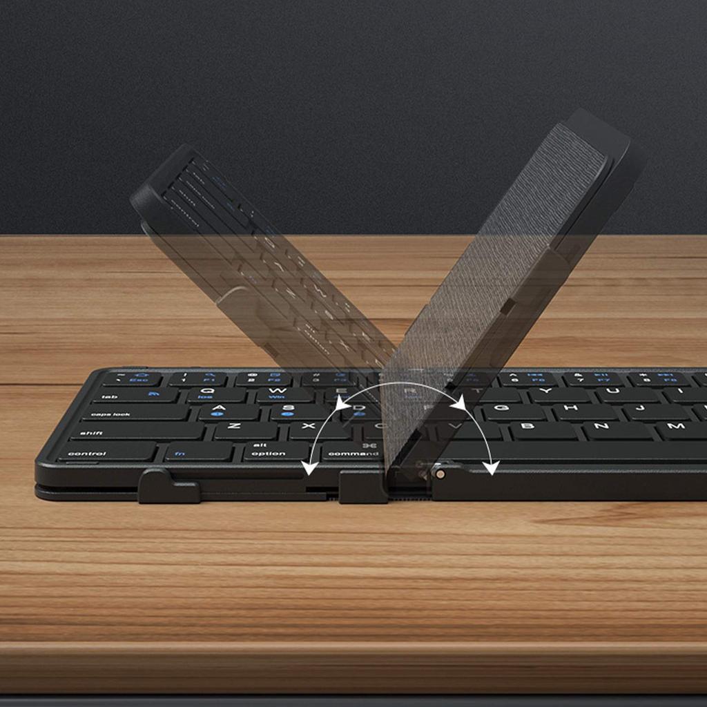 Folding Bluetooth Keyboard with Digital Zone Mobile Phone Tablet Portable External Wireless Bluetooth Mute