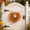 Autmn Floral Wreath With Simulated Leaves, And ; Spring And Summer Door Hangings For Home Decor.