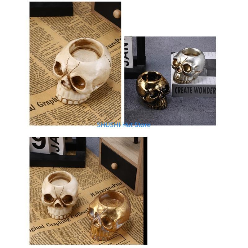 Fun Skull Holder Halloween Theme for Household, Birthday, Party, Wedding Funny Skull Celebration Household D57B