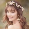 Bride Wedding Headband Boho Floral Headdress Flower Hairband Beach Party Crown