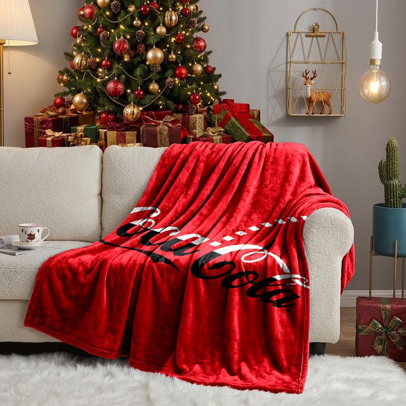 Coca Abstract Art Blanket Lightweight Ideal Bedding Blanket Perfect for Travel, Camping, Living Rooms, Offices, Sofas, Fan Christmas Gift