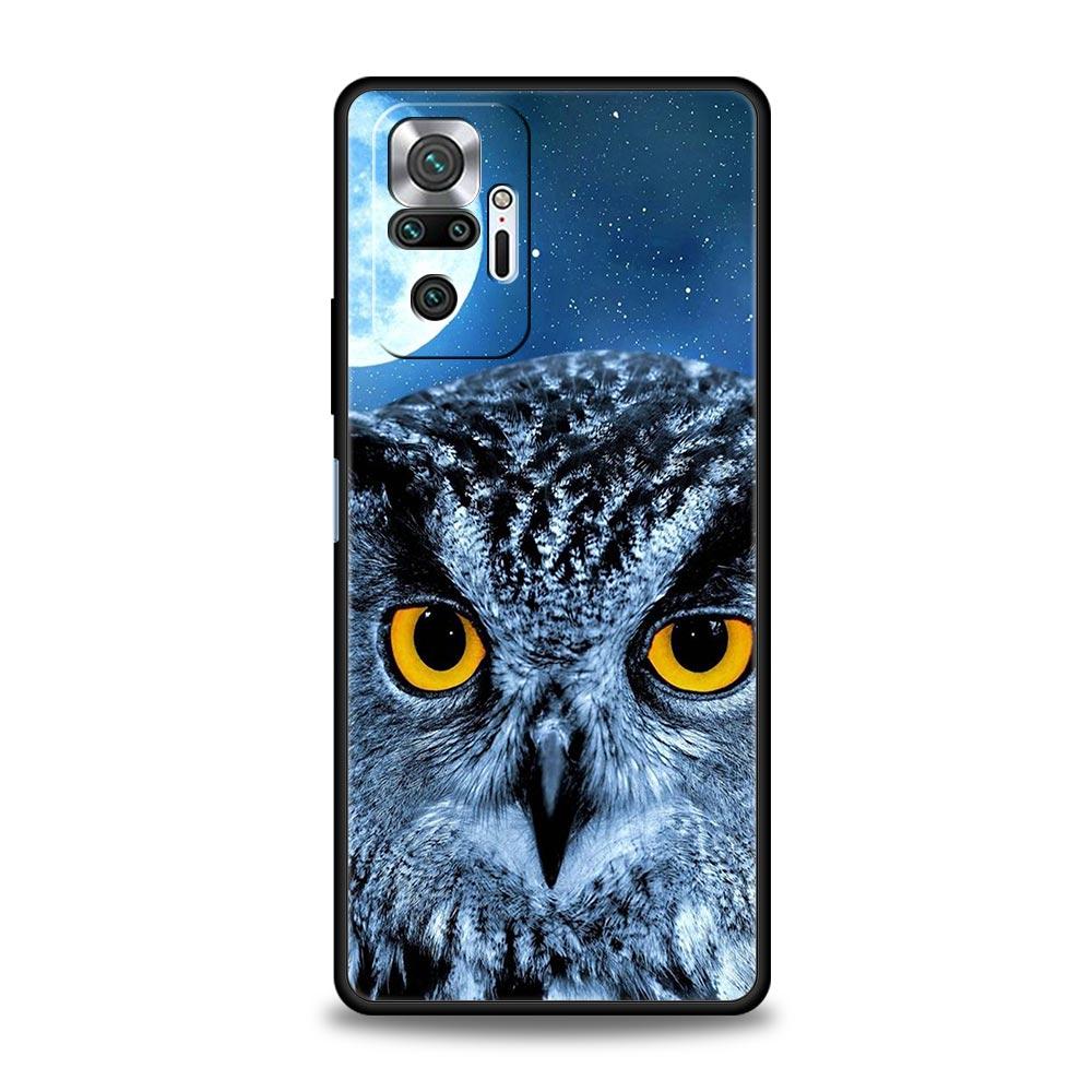 Cartoon Girl Gifts Lovely Owl Luxury Phone Case For Xiaomi Redmi Note 12 11 10 Pro Plus 9S 9 8 7 9T 8T 9C 9A 5G K40 Gaming Cover