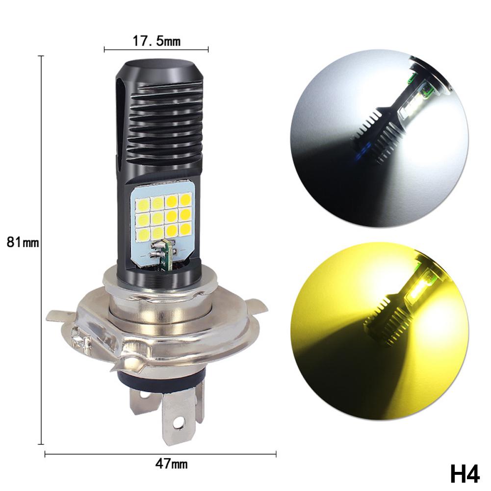 Motorcycle Headlight Motorcycle Scooter H4 BA20D PX15D 24 LED Light Super Bright Light Lamp Moto DRL Lights