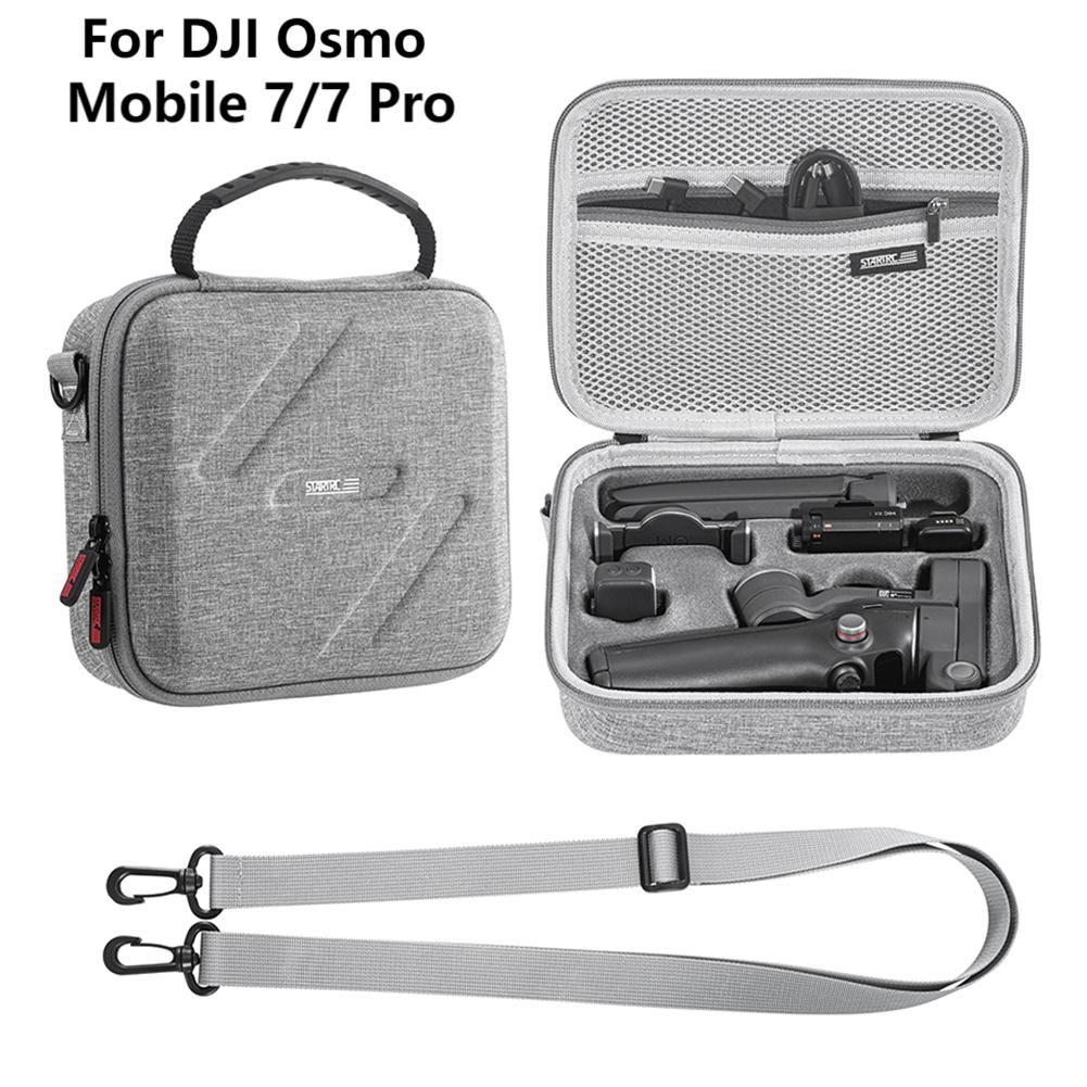 Carrying Case Bag for DJI Osmo Mobile 7/7Pro Portable Storage Case Shockproof Hard Shell Handbag for DJI OM 7/7P Handheld Gimbal