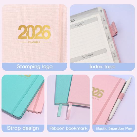 2026 Academic Planner A5 Daily Notebook for Scheduling Journaling Goal Tracking 144 Pages Professional Task List Planner