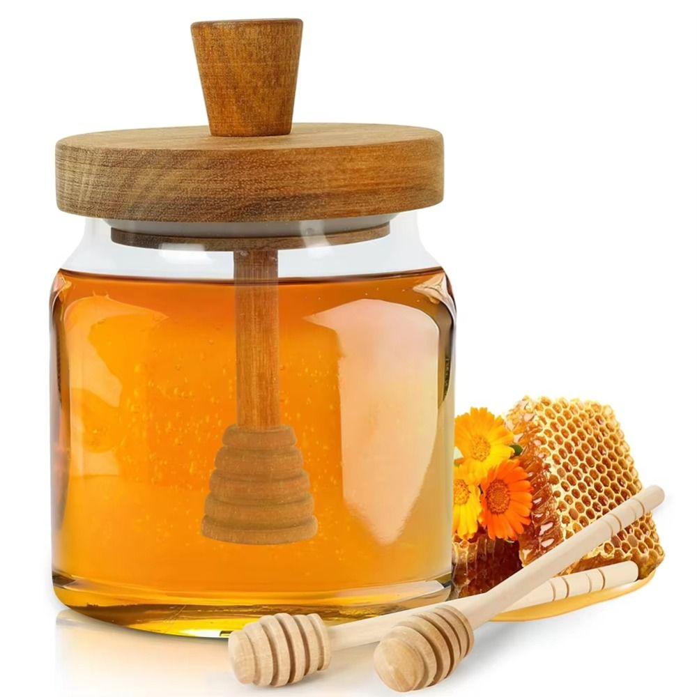 

with Cover Honey Jar Safe Food-Grade Food Jars for Home Storing Honey and Syrup