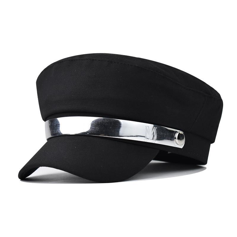 Female Beret Cap For Fall Winter Cotton Material With Short Visor And Sun Protection For Outdoor Activities