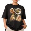 Prairie Dog Mens Kids T Shirt, Three Prairie Dogs Moon Graphic Tee, Comfort Colors Wildlife Shirt, Rodent Lover Gift, Funny Small Animal Tee