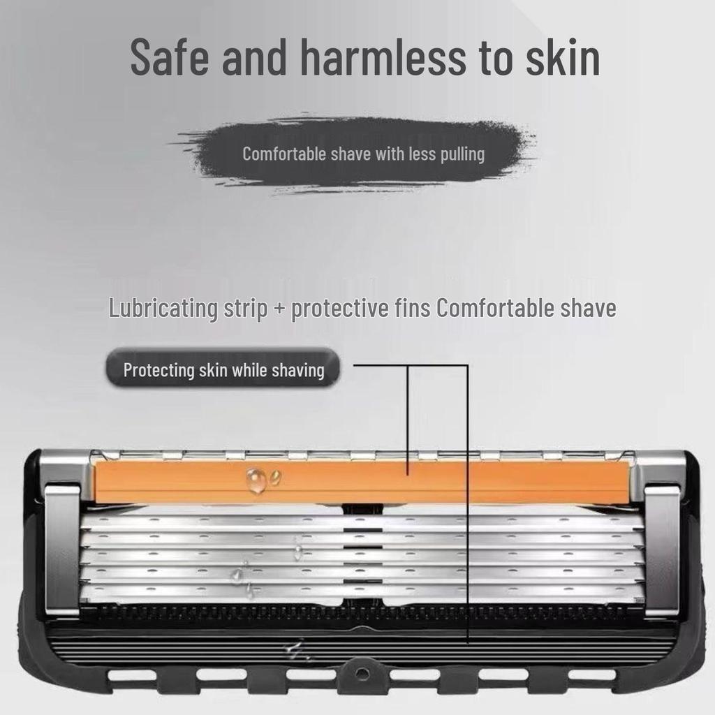 German Quality 5-Blade Men’s Razor with Universal Sharp 5-Speed Concealed Blades