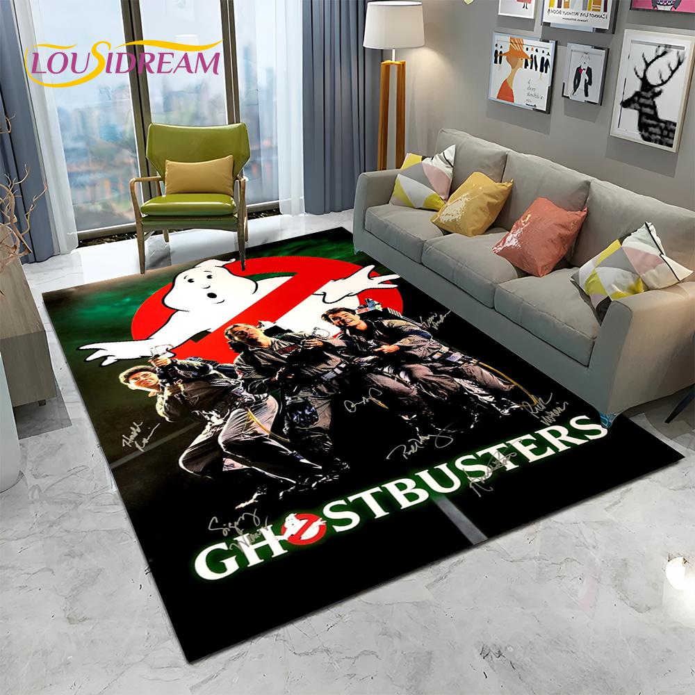 Horror Movie G-Ghostbusters Cartoon Carpet Rug for Home Living Room Bedroom Sofa Doormat Decor,Kid  Area Rug Non-slip Floor Mat