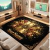 Cards Casino Theme Soft Crystal Velvet Rug Custom Name & Text Print Non Slip Floor Rug for Bedroom Living Room