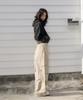 Low Bleached Crop Hoodie [Black]