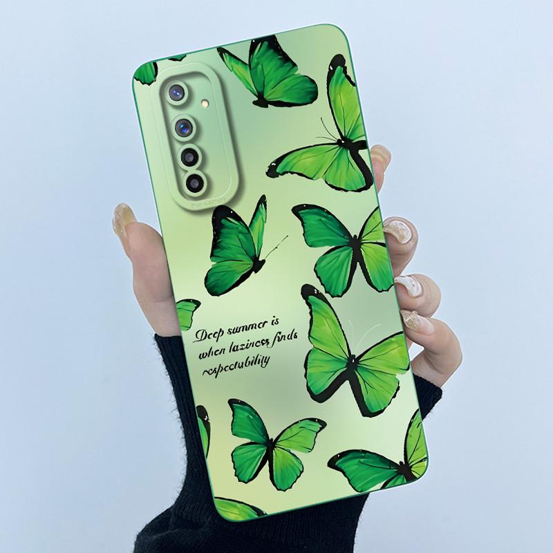 For Realme 6 Phone Case Realme 6s Cover Fashion Simplicity Oil Painting Flower Soft Liquid Silicone Shell For Realme 6 Pro Funda