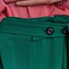 Maxza Button Point Pintuck Wide Belt Slacks Cc08ql600on