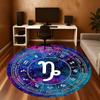 1pc Horoscope Zodiac Round Chair Mat Area Rug - Non-Slip, Floor Mat for Office, Bedroom, and Indoor Decor C1125394