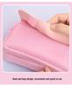 Double Layer Heart Canvas Pencil Case for Primary School Students