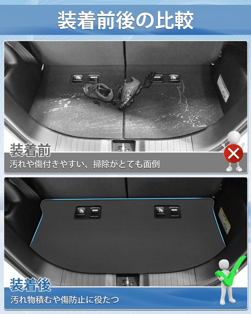 Mixsuper Compatible with Honda New NBOX JOY 2D Trunk Luggage JOY Luggage Cargo Mat Turbo Joy Custom Waterproof Mat with PVC Rollable Abrasion Stain