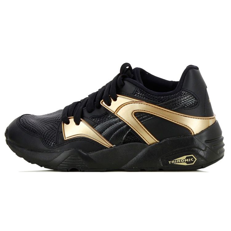 

Puma Blaze Gold Прочные Нескользящие Амортизирующие Кроссовки с Низким Верхом Женские кроссовки Черные 362022-01 37.5
