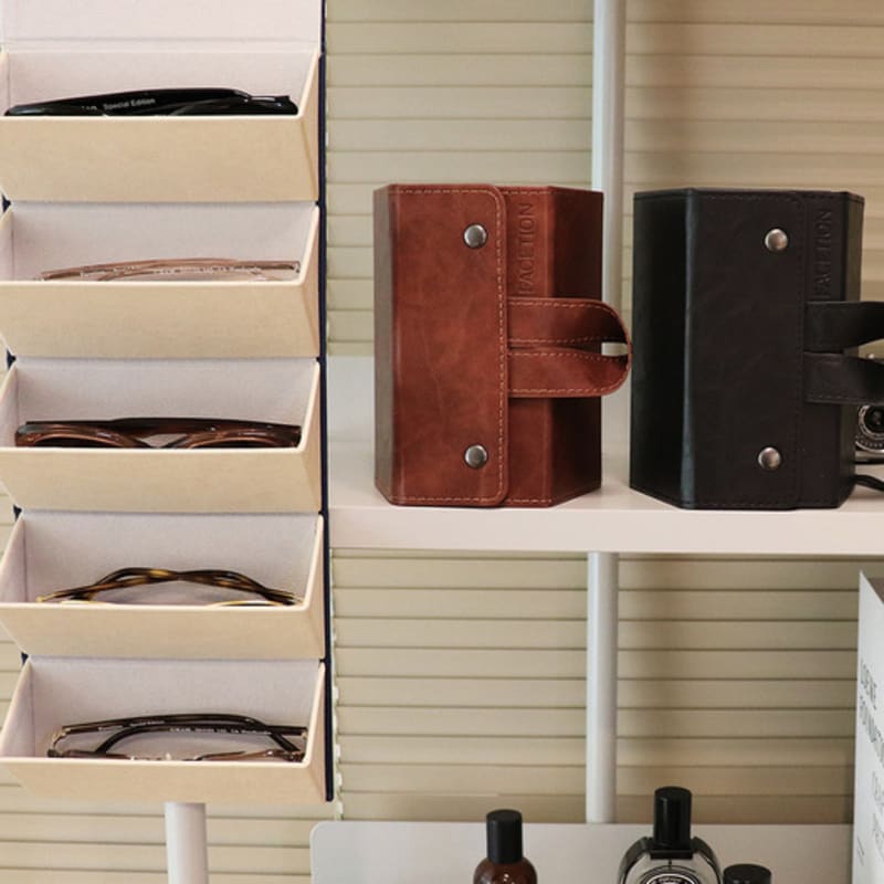 FACETION Pentagonal Glasses Sunglasses Pentagon Case (Sunglasses/Glasses Storage Box)