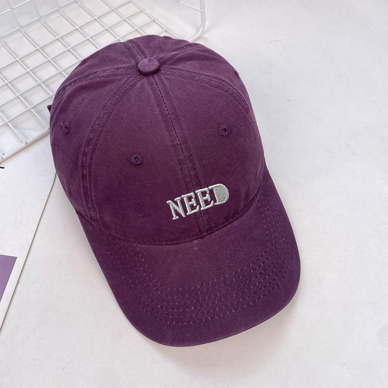 Need Letter Embroidery Baseball Cap With Adjustable Fit For Sun Protection And Casual Wear