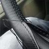 38cm Microfiber Car Steering Wheel Cover Soft Leather Braid On The Steering-Wheel with Needle Thread DIY Car Decoration