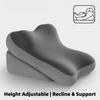 Ergonomic Bed Wedge Pillow, Adjustable Memory Foam Backrest , for Sitting Up In Bed, Non-Slip Lumbar & Neck Cushion for Home Office & Relaxing