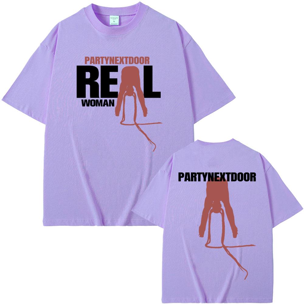 Rapper Partynextdoor Skutečný Unisex Grafické Tričko s Obalem Alba Unisex Unisex Hip Hop Nadměrná Trička Módní Trend Streetwear