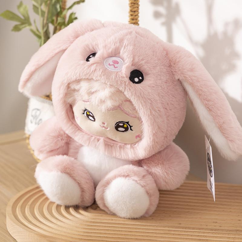 And Cute Cozy Long Plush Dolls With Rabbit Wolf Dinosaur And Panda Animal Designs