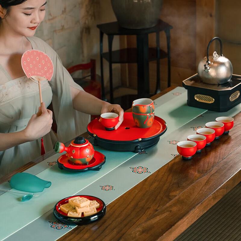 Wanqiantang High-End Ceramic Gongfu Tea Set Gift Box