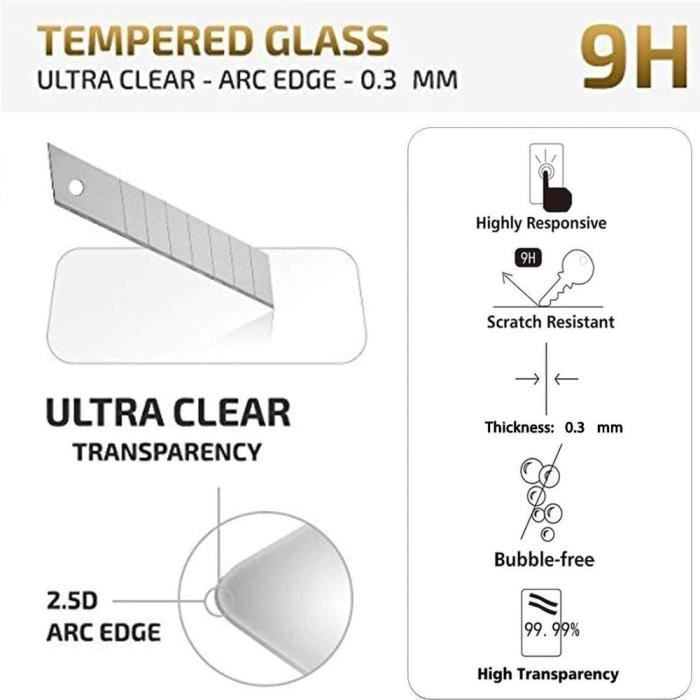 Verre trempé - BOOLING - pour Samsung A22 5G - Anti rayure - Résistance 9H - Installation facile